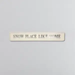 "Snow Place Like Home" Cream/Silver