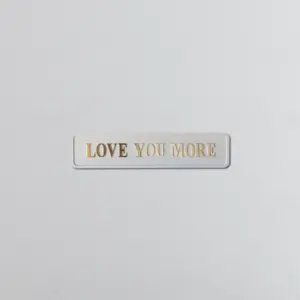 "Love You More" Cream/Gold