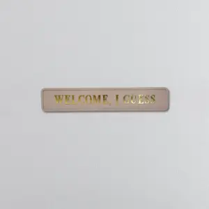 "Welcome, I Guess" Pebble/Gold