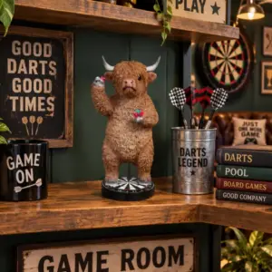 Dart Playing Highand Cow